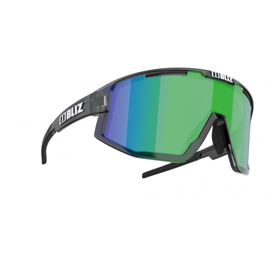 Bliz Fusion Crystal Black - Green Lens