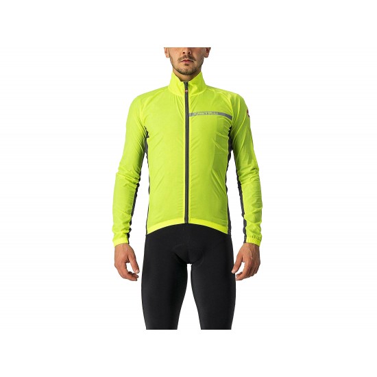 Squadra Stretch Jacket Yellow Fluo / Dark Gray